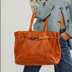 Free People Mariella Genuine Leather Tote